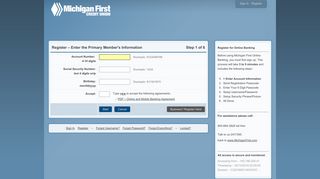 Register - Michigan First Online Banking 31