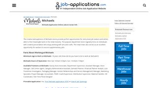 Michaels Application, Jobs & Careers Online - Job-Applications.com