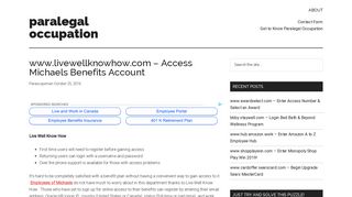 www.livewellknowhow.com - Access Michaels Benefits Account ...