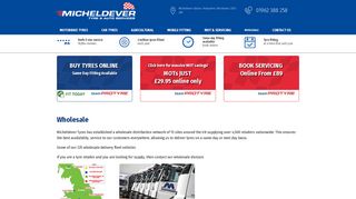 Wholesale Tyre Distribution throughout the UK | Micheldever Tyre ...