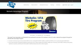 Michelin Advantage Program | Used Truck Association