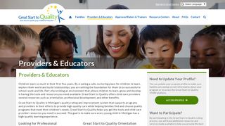 Great Start To Quality | Child Care Provider Resources