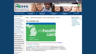 MDHHS - The mihealth card - State of Michigan