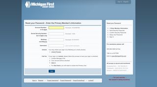 Password - Michigan First Online Banking 31