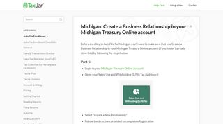 Michigan: Create a Business Relationship in your Michigan Treasury ...