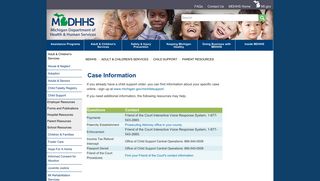 MDHHS - Case Information - State of Michigan