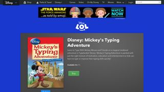 Disney: Mickey's Typing Adventure | Disney LOL