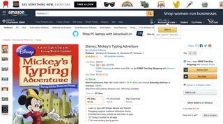 Amazon.com: Disney: Mickey's Typing Adventure: Software