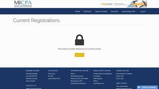 Michigan Association of CPAs: Current Registrations