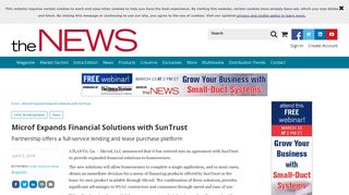 Microf Expands Financial Solutions with SunTrust | 2018-04-05 ...
