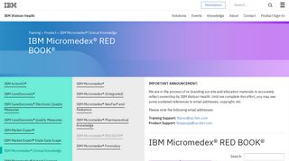 IBM Micromedex® RED BOOK - Truven Health Analytics
