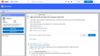 login.microsoft.com down for everyone or just me? : sysadmin - Reddit