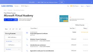 Microsoft Virtual Academy • Free Online Courses and MOOCs | Class ...