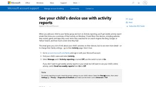 See your child's device use with activity reports - Microsoft Support