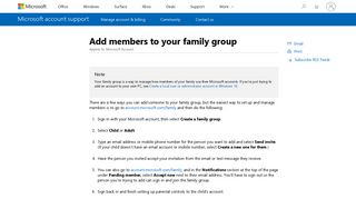 Add members to your family group - Microsoft Support