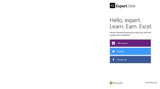 Welcome Page-ExpertZone - Microsoft