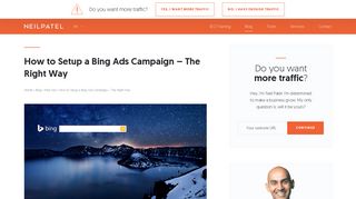 How to Setup a Bing Ads Campaign – The Right Way - Neil Patel