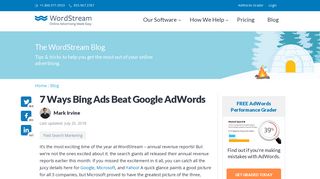 7 Ways Bing Ads Beat Google AdWords | WordStream