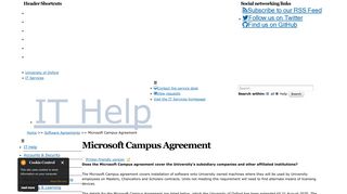 Microsoft Campus Agreement | IT Services Help Site