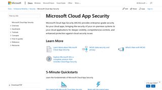 Microsoft Cloud App Security | Microsoft Docs