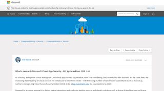 Microsoft Cloud App Security CASB news at Microsoft Ignite 2018