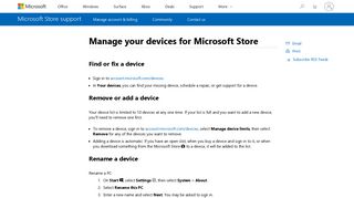 Manage your devices for Microsoft Store - Microsoft Support