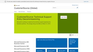 Home - Microsoft Dynamics CustomerSource