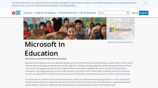 Microsoft In Education - Free Courses from Microsoft In Education | edX