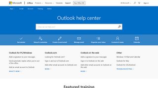 Outlook help - Office Support
