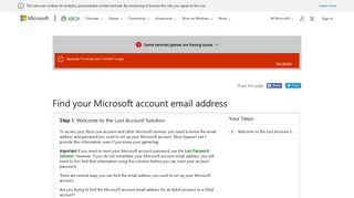 Find your Microsoft account email address - Xbox Support