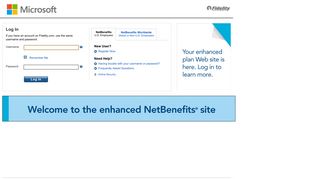 NetBenefits Login Page - Microsoft - Fidelity Investments