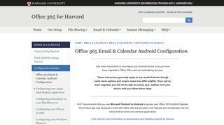 Office 365 Email & Calendar Android Configuration | Office 365 for ...