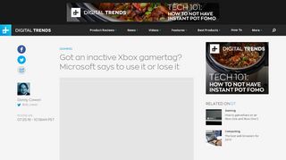 Xbox Gamertags Now Require Logins Once Every Five Years | Digital ...