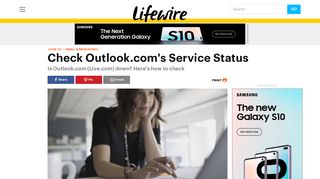 How to Check Outlook.com's Service Status for Issues - Lifewire