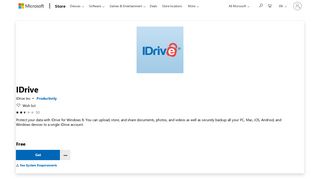 Get IDrive - Microsoft Store