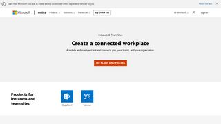 Team Site & Intranet Software from Microsoft Office 365