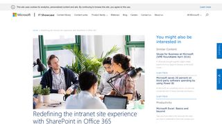 Microsoft IT Showcase/Redefining the intranet site experience with ...