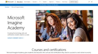 Providing Technology Skills and Certifications for Students ... - Microsoft