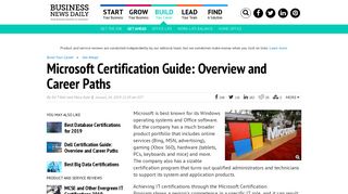 Microsoft Certification Guide: Overview and Career Paths