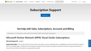Microsoft Partner Network (MPN) Visual Studio Subscriptions - Visual ...
