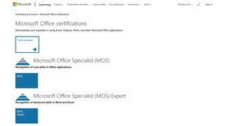 Microsoft Office Certification | Microsoft Learning