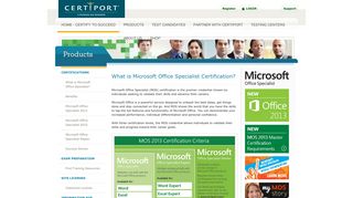 Microsoft Office Specialist Certification - Certiport | Home - Certify to ...
