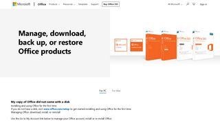 Manage, Download, Backup, & Restore Microsoft Office Products