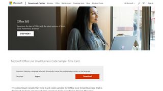Download Microsoft Office Live Small Business Code Sample: Time ...