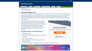 Microsoft Office Live Small Business - ReaLife WebDesigns