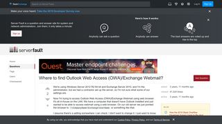iis - Where to find Outlook Web Access (OWA)/Exchange Webmail ...
