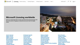 Worldwide Sites | Microsoft Volume Licensing