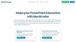 PowerPoint plugin - Mentimeter