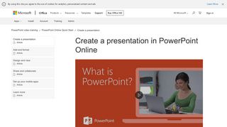 Create a presentation in PowerPoint Online - PowerPoint
