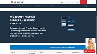 Microsoft Premier Support vs Unified Support - US Cloud